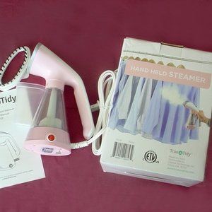 NIB TRUE & TIDY GARMENT STEAMER PINK TS-1O UNUSED IN BOX 8' CORD